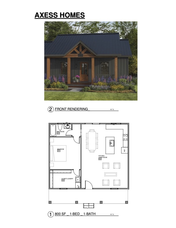ADU model floor plan