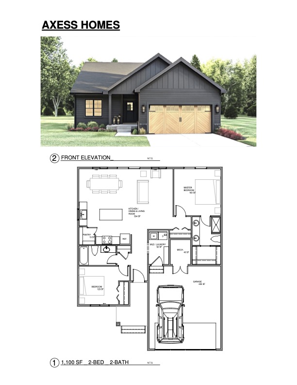 Single Family Home Model 2 floor plan